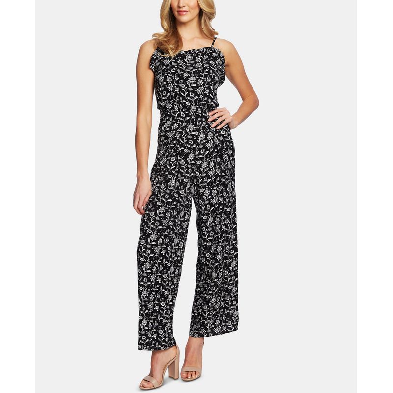 Cece Printed Ruffled Jumpsuit